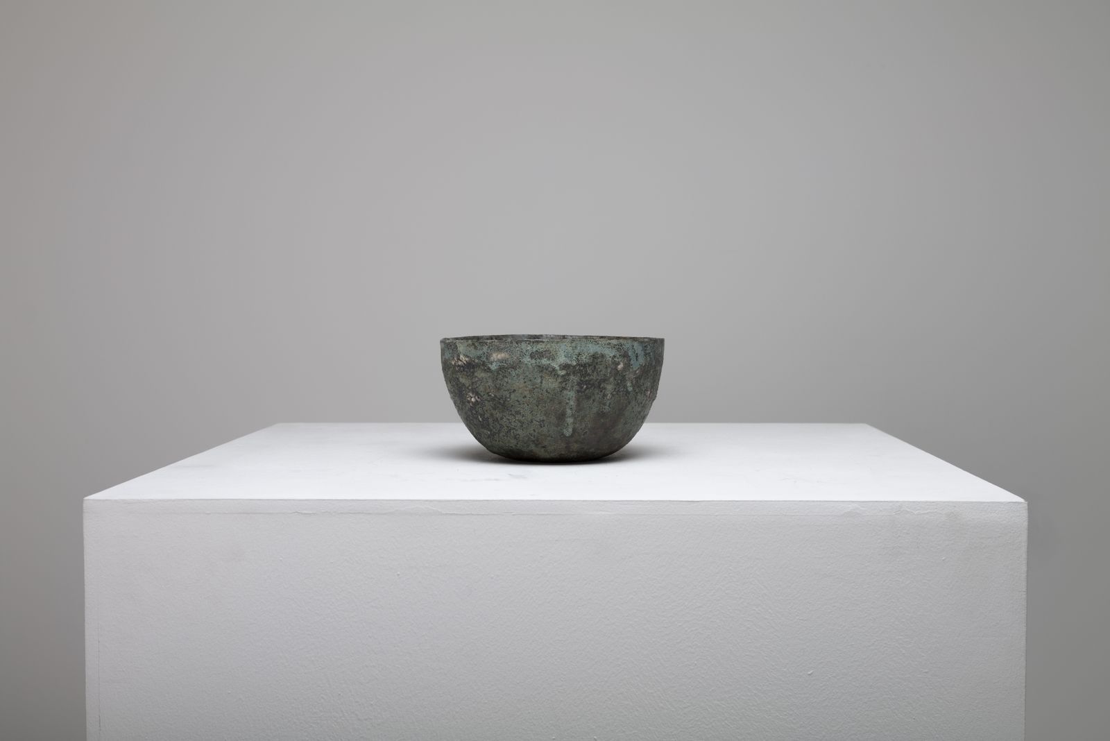 Paul Philp Green Bowl   Stoneware Sculptural Vessel photo Art