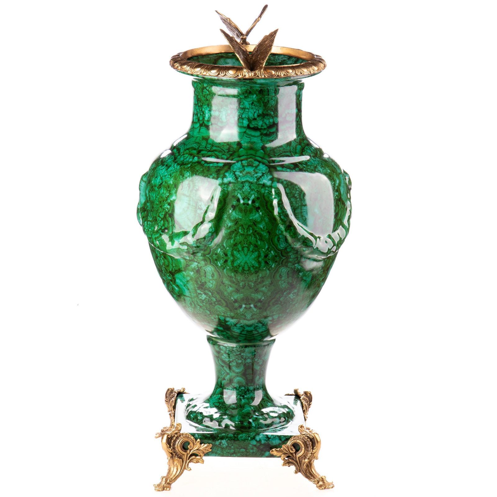Porcelain And Bronze Vase With Butterflies – A Symbol Of Elegance And Transformation photo for sale