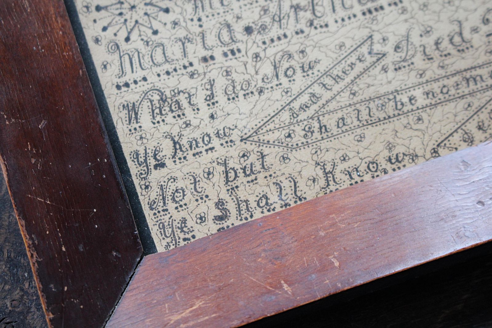 photo buy Late 19th C Memento Mori Calligraphy In Memory Of Maria Arthur Manchip Died 1899