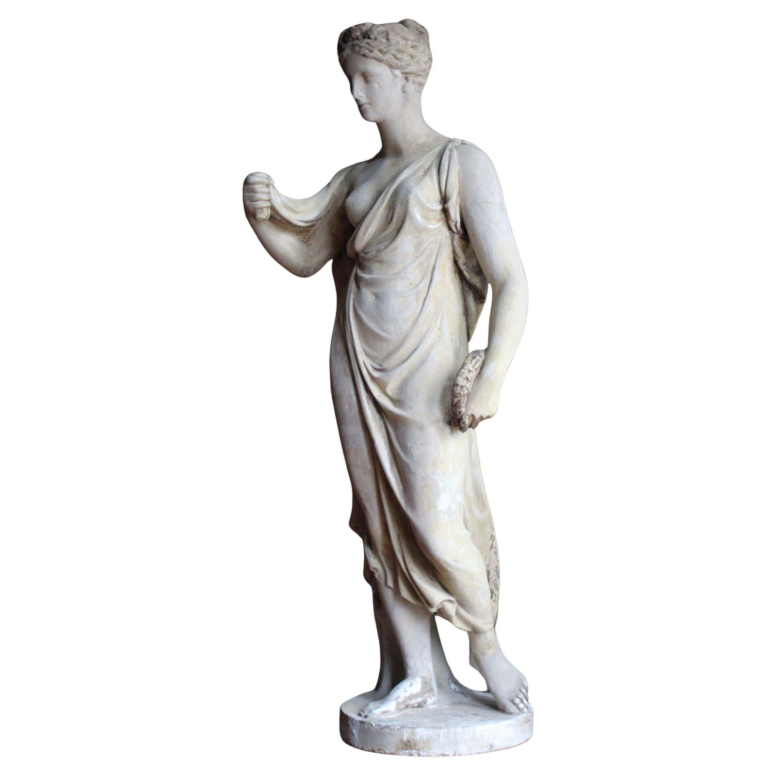 Early 19th C Classical Plaster Sculpture Flora Goddess Of Spring Humphrey Hooper