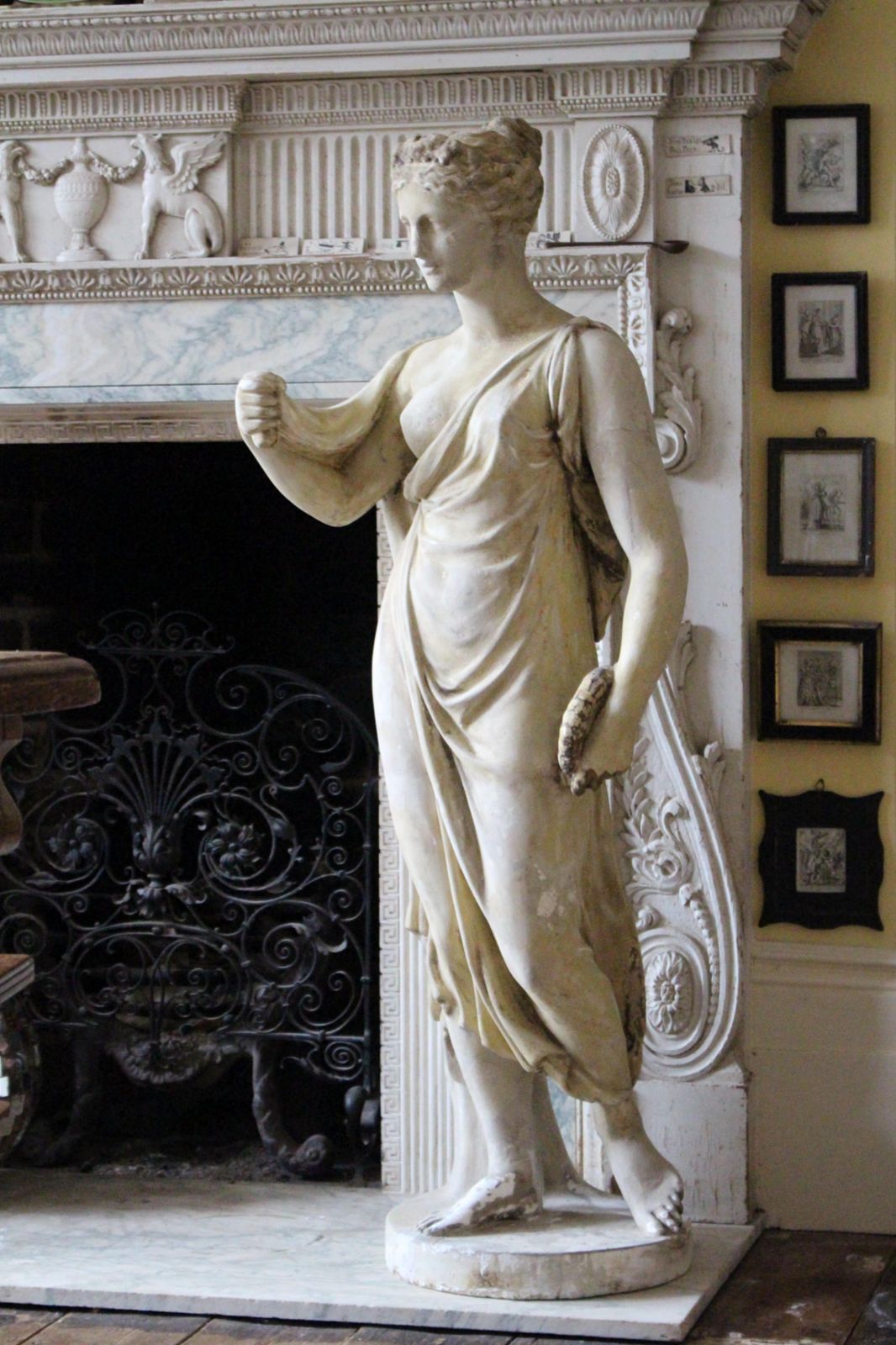 Art Early 19th C Classical Plaster Sculpture Flora Goddess Of Spring Humphrey Hooper photo