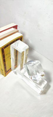Transparent Methacrylate Book Holder, Spain, 1980s, Set Of 2 photo furniture
