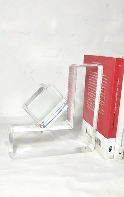 Transparent Methacrylate Book Holder, Spain, 1980s, Set Of 2 photo Home Decor