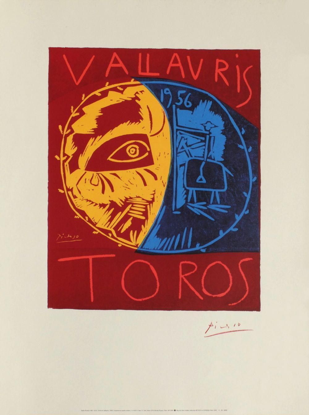 1990s "Toros Vallauris" Poster After Pablo Picasso