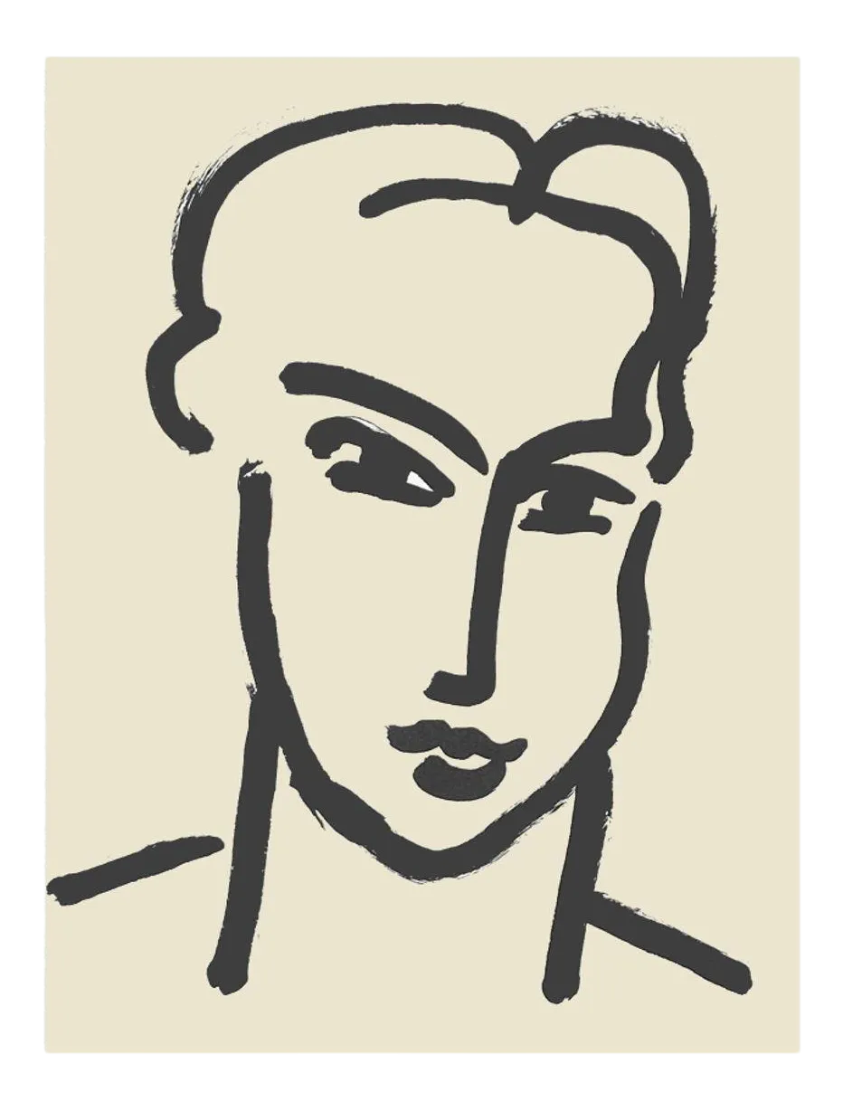 1994 After Henri Matisse Grande Tête De Katia Lithograph