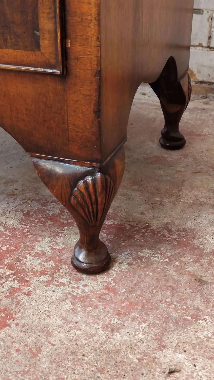 Antique Diminutive Queen Anne Walnut Chest Of Drawes photo 365.0