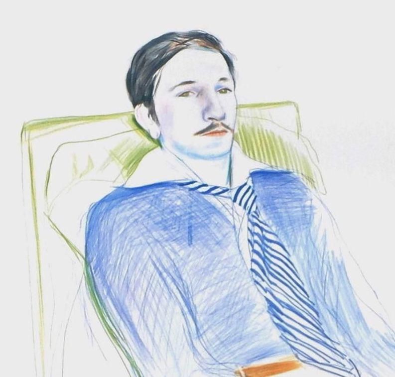 1980s "Drawings And Etchings" David Hockney Poster photo furniture