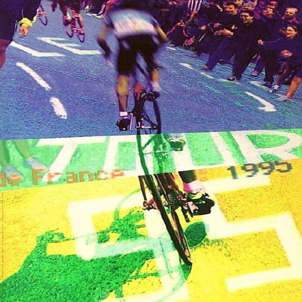 1995 Tour De France Screenprint Poster photo furniture