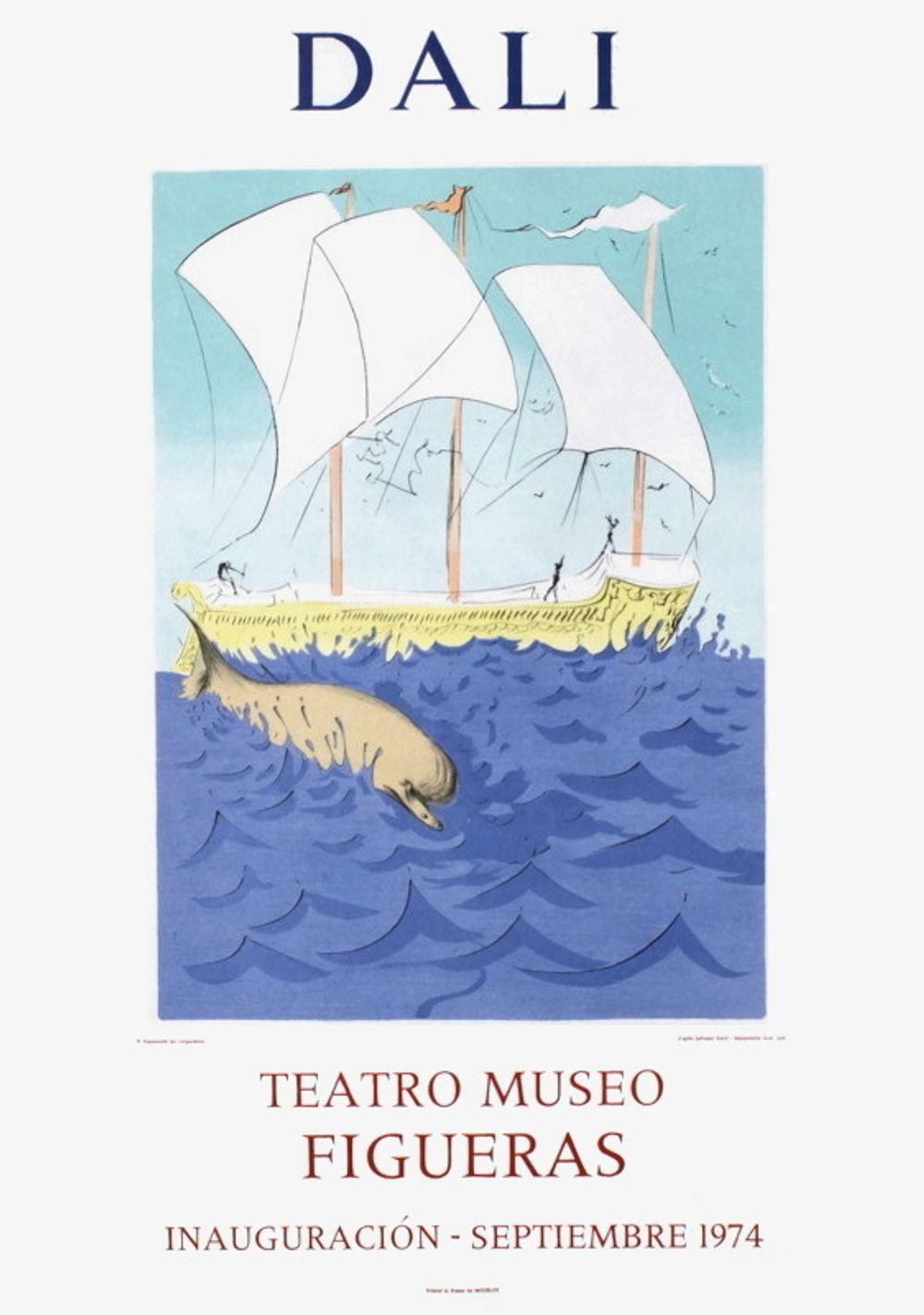 1974 Salvador Dali Museo Figueras Poster