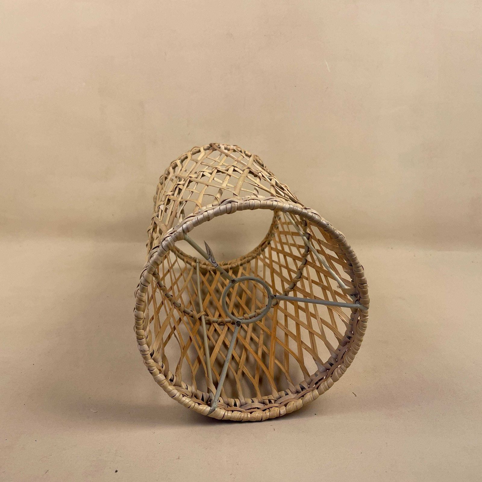 photo furniture Vintage Bamboo Ceiling Light Shade Lampshade Cylinder Wicker Woven Retro