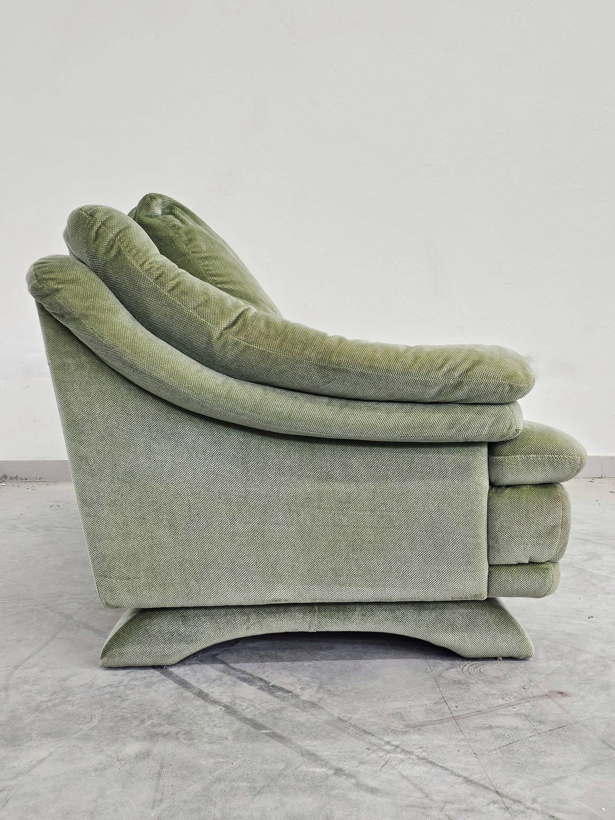 Postmodern Mint Green Sofa In Style Of Vico Magistretti // Made In Italy In 1980s photo furniture