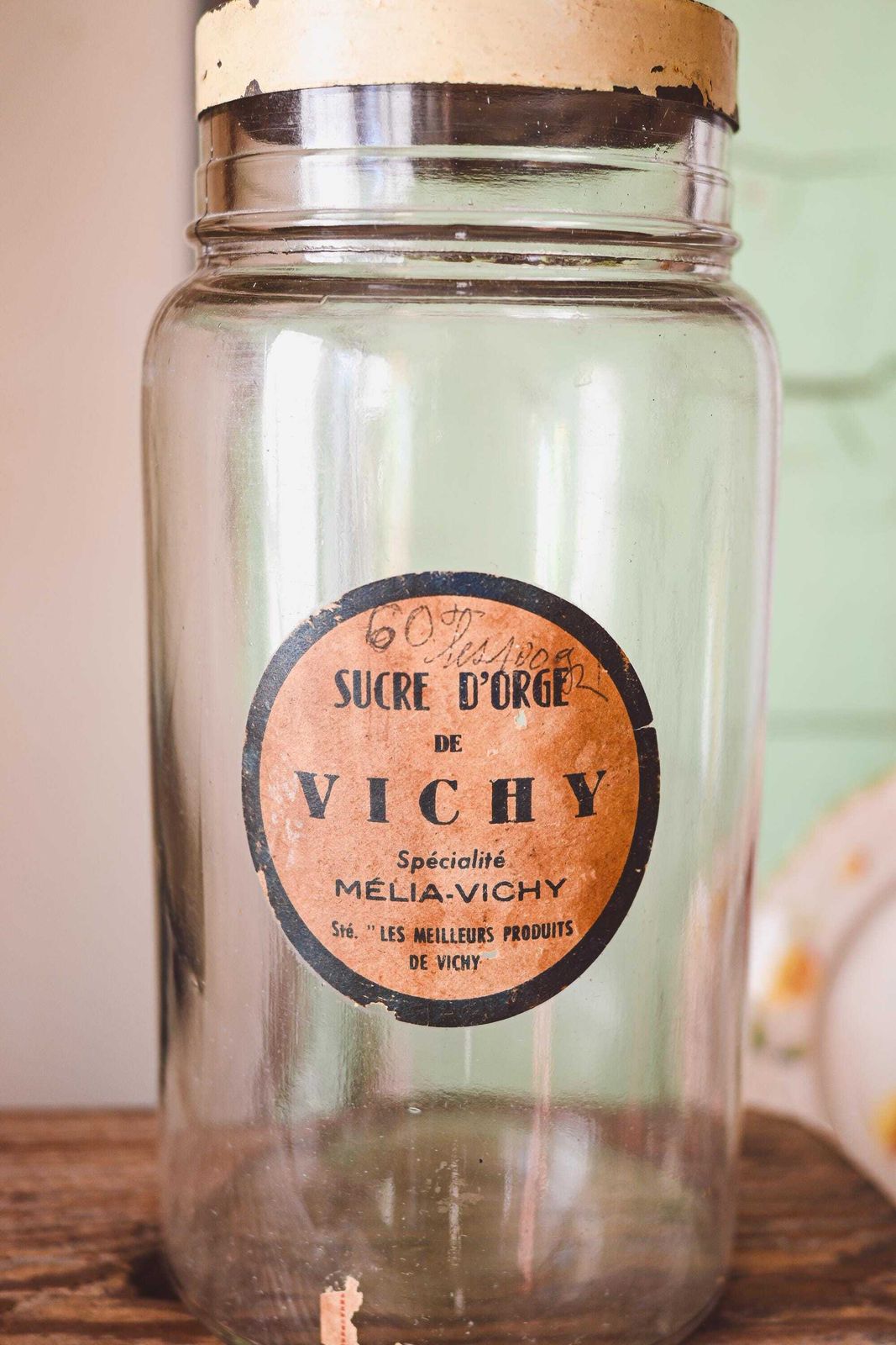 Grocery Store Jar Of Vichy Barley Sugar Sweets photo furniture