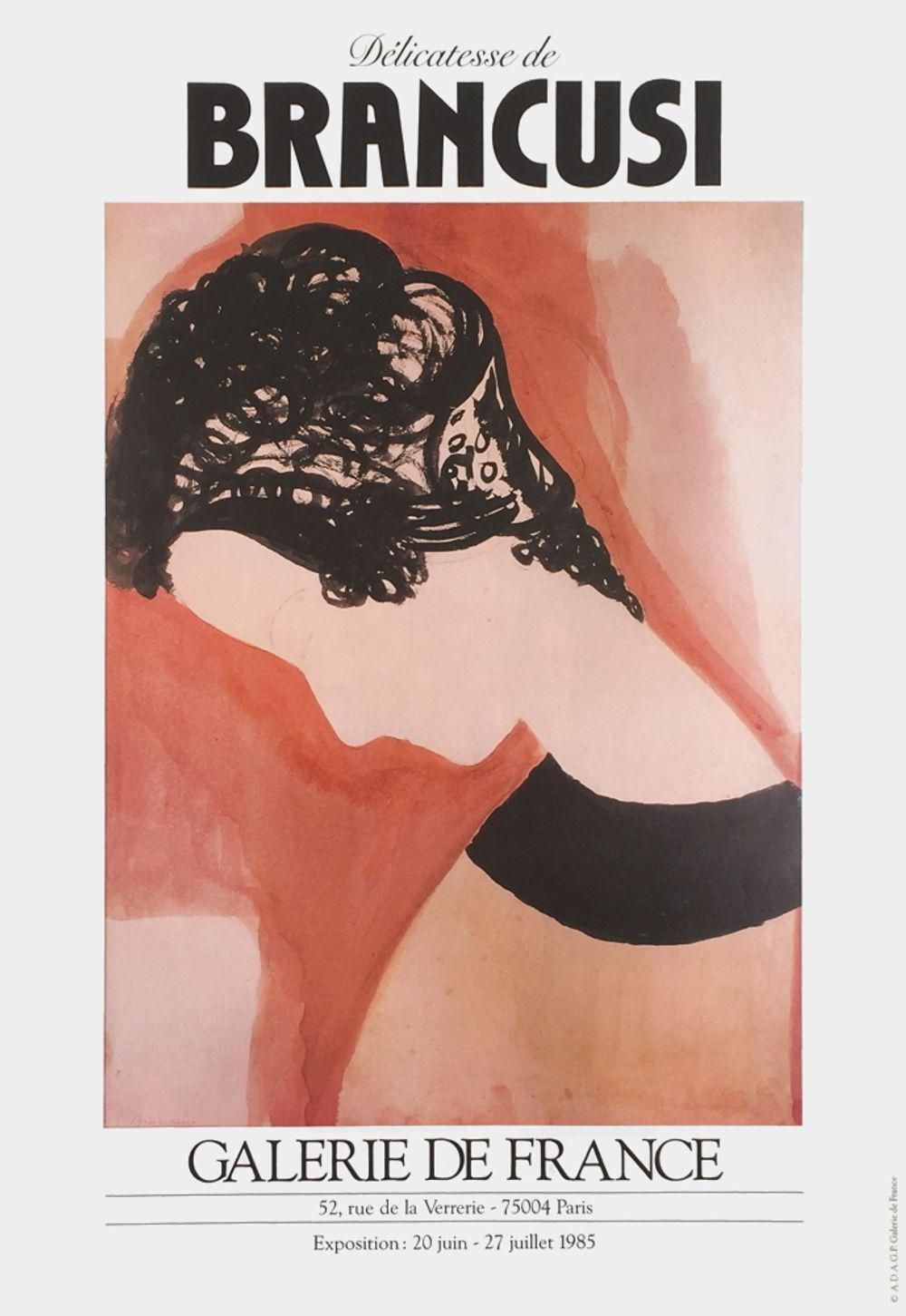 1985 Brancusi Galerie De France Poster