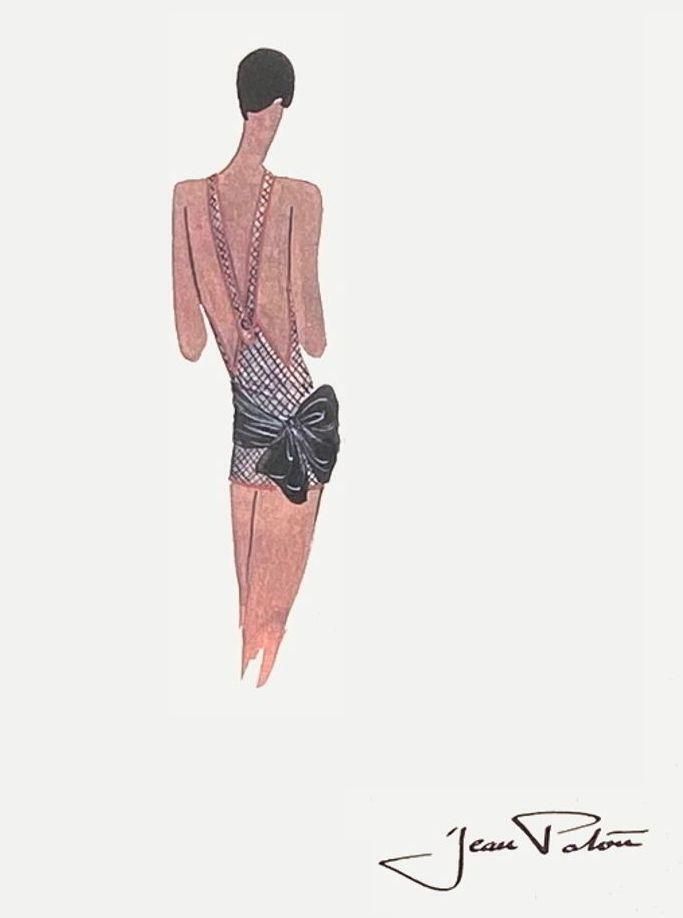 1990s Fashion Drawing IV Screenprint By Jean Patou photo furniture