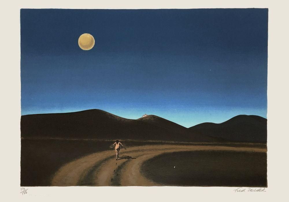 1975 Fred Zeller The Great Escape Lithograph photo furniture