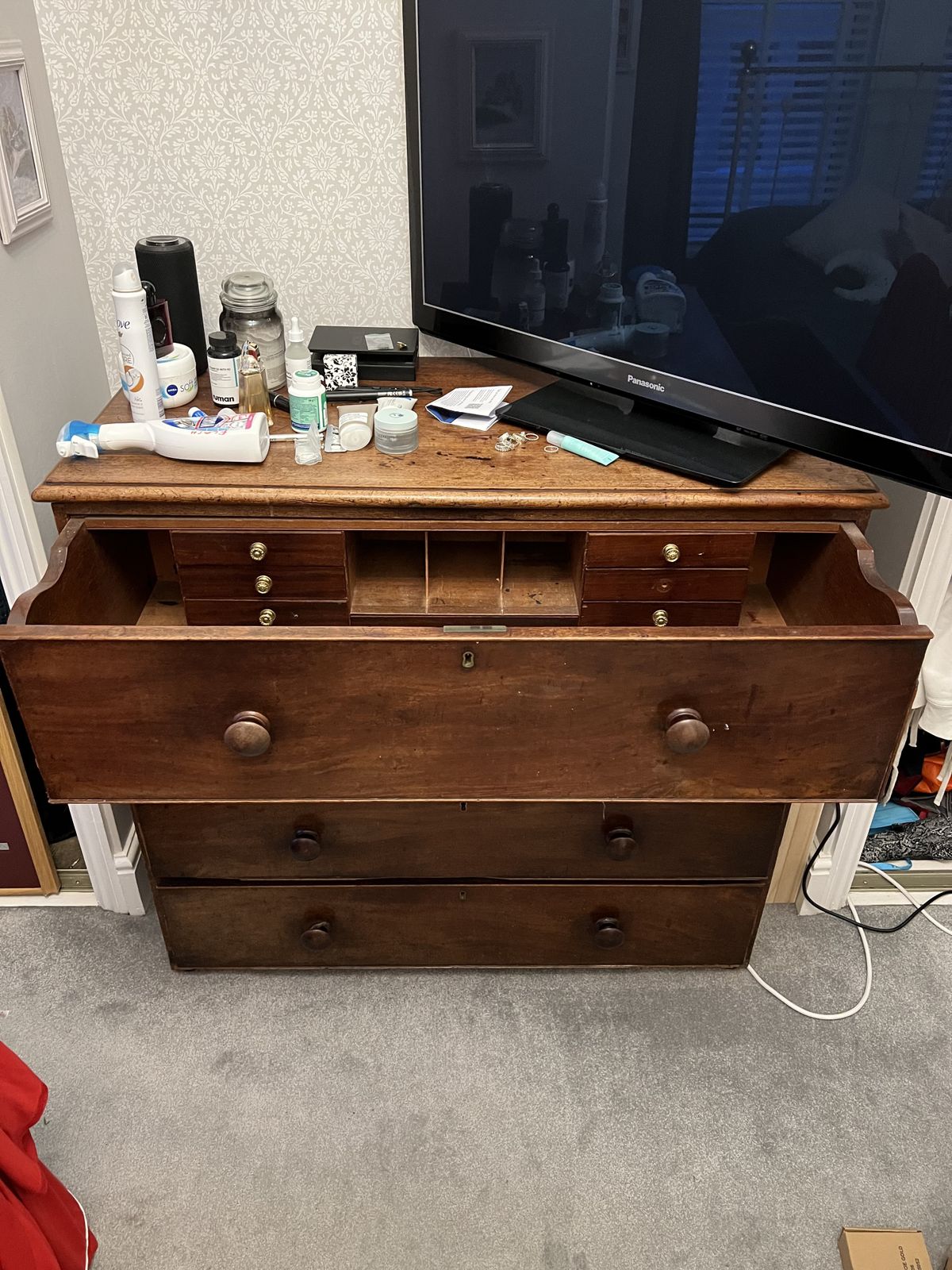 Secretaire Chest Of Drawers Set photo Furniture