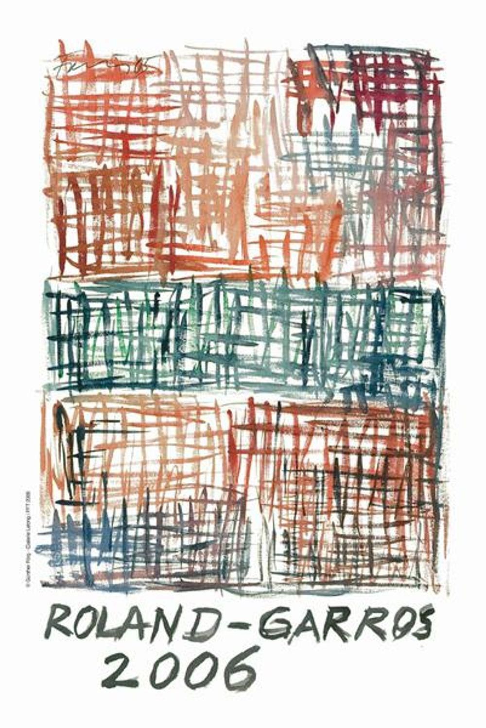 2006 Gunther Förg Roland Garros Poster