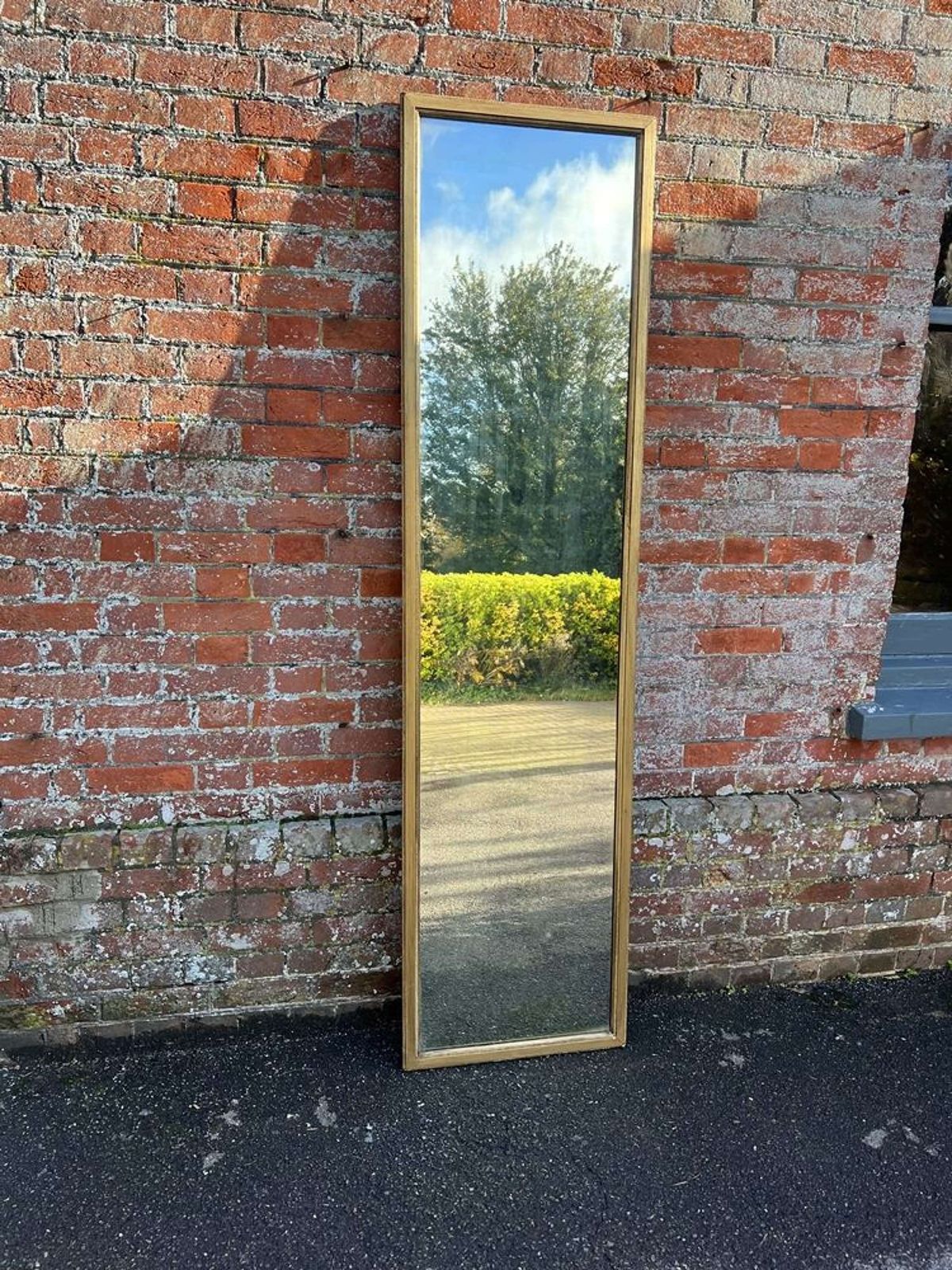 A Delightful Large Antique French 19th C Gilt Bistro Mirror. photo buy