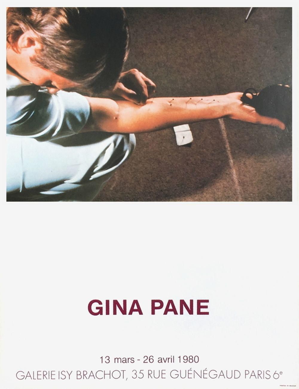 1980s Gina Pane Isy Brachot Gallery Poster photo furniture
