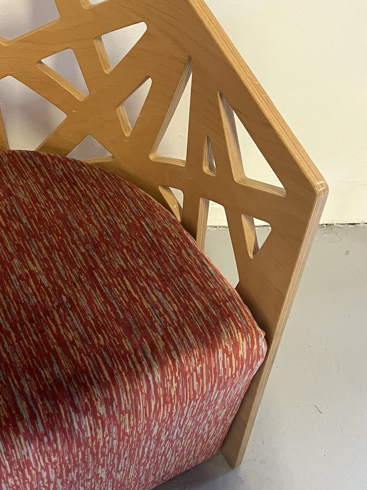 Contemporary Beech Plywood Mazy Armchair Zilio Aldo &C Designed Ronald Jeanson photo vintage