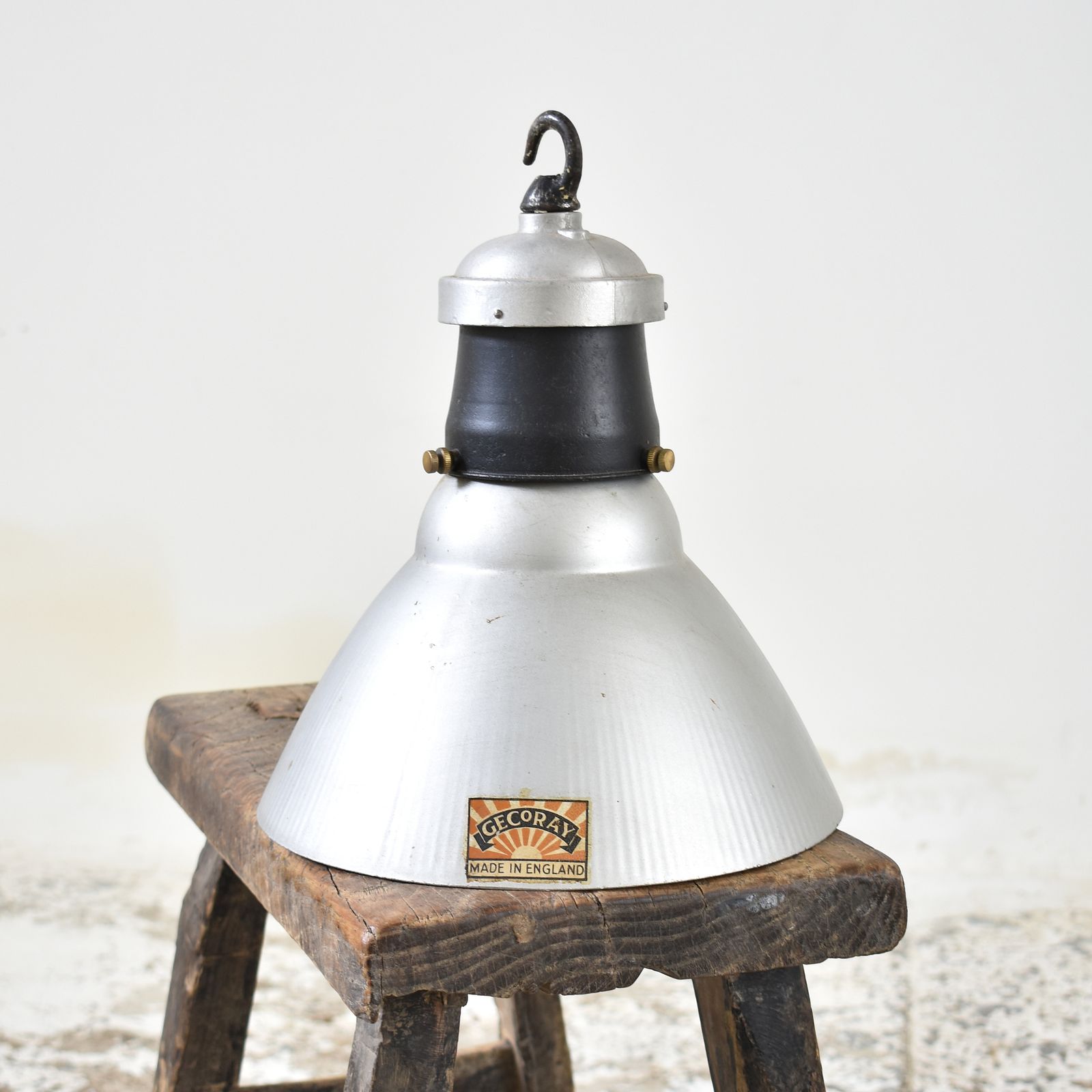 Antique Gec Gecoray Pendant Mercury Glass Light – A photo for sale