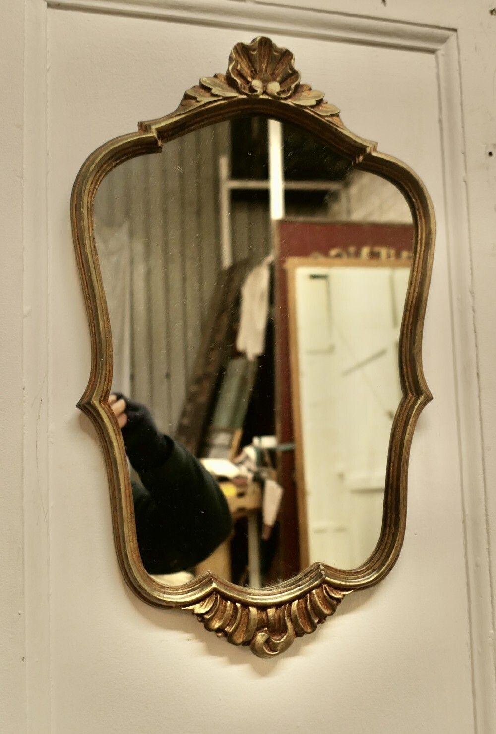 Decorative Console Mirror With Shelf Under photo furniture
