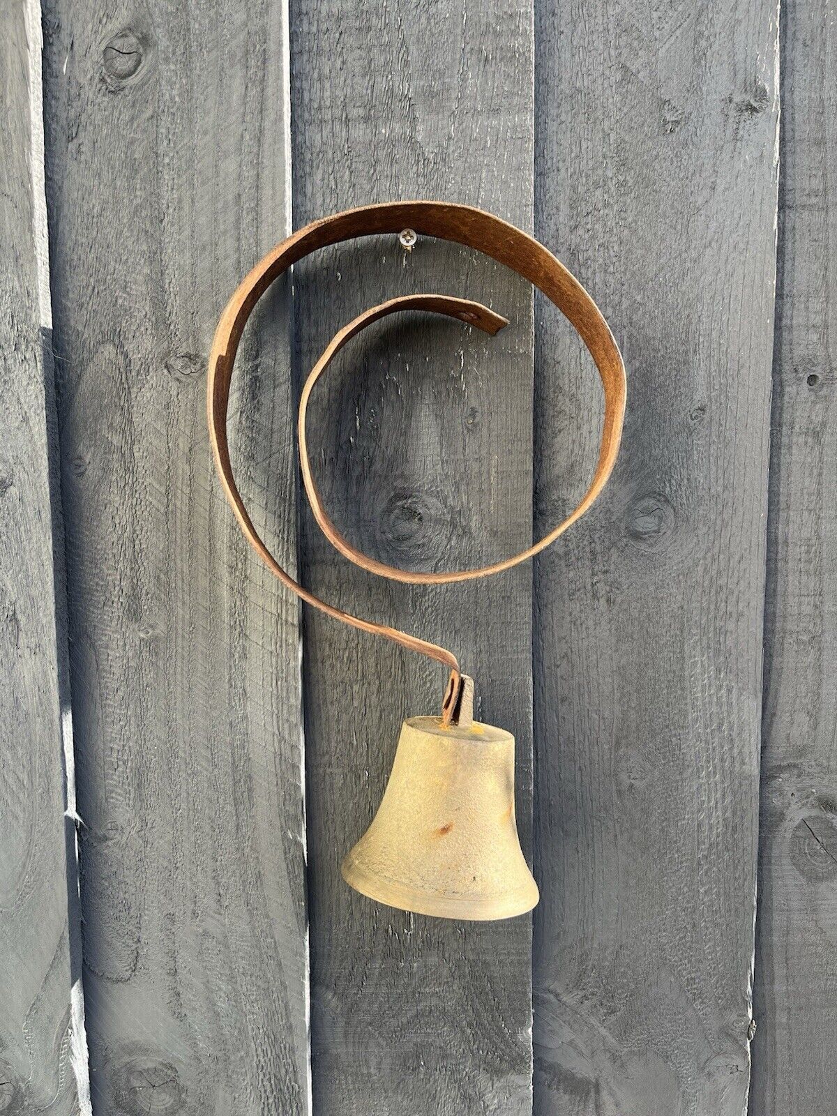 Antique Victorian Shop Keepers Brass Wrought Iron Door Service Bell Loud Ringer photo Home Decor
