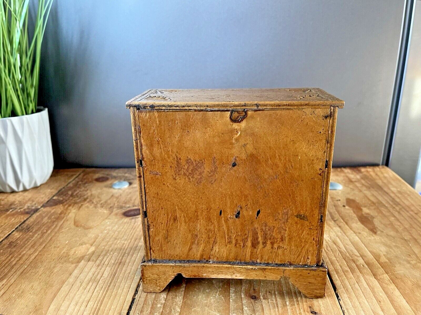 photo buy Antique Miniature Scratch Built Apprentice Piece Wooden Chest Of Drawers Vintage
