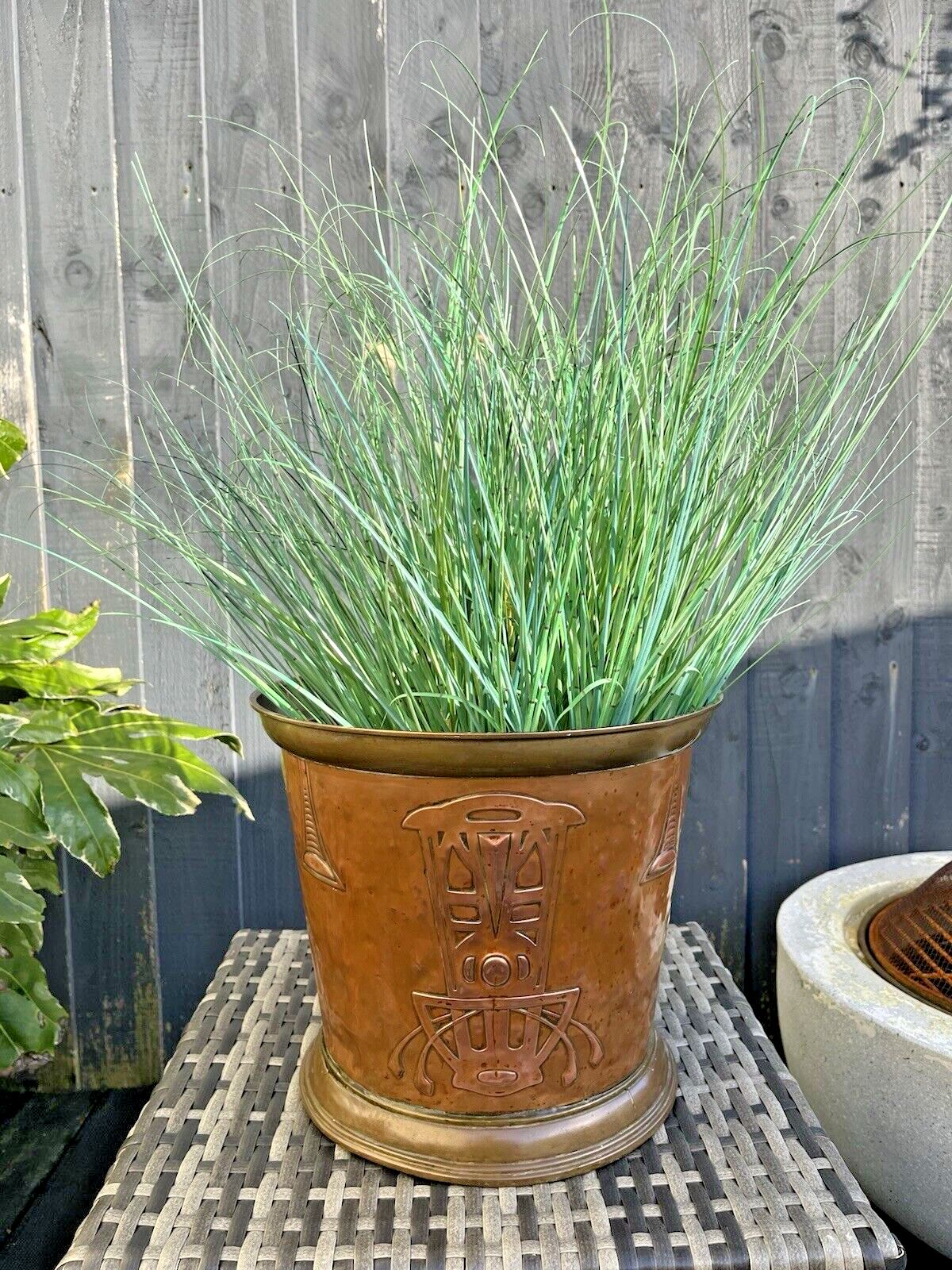photo furniture Antique German Jugendstil Carl Deffner Copper Champagne Ice Bucket Jardiniere
