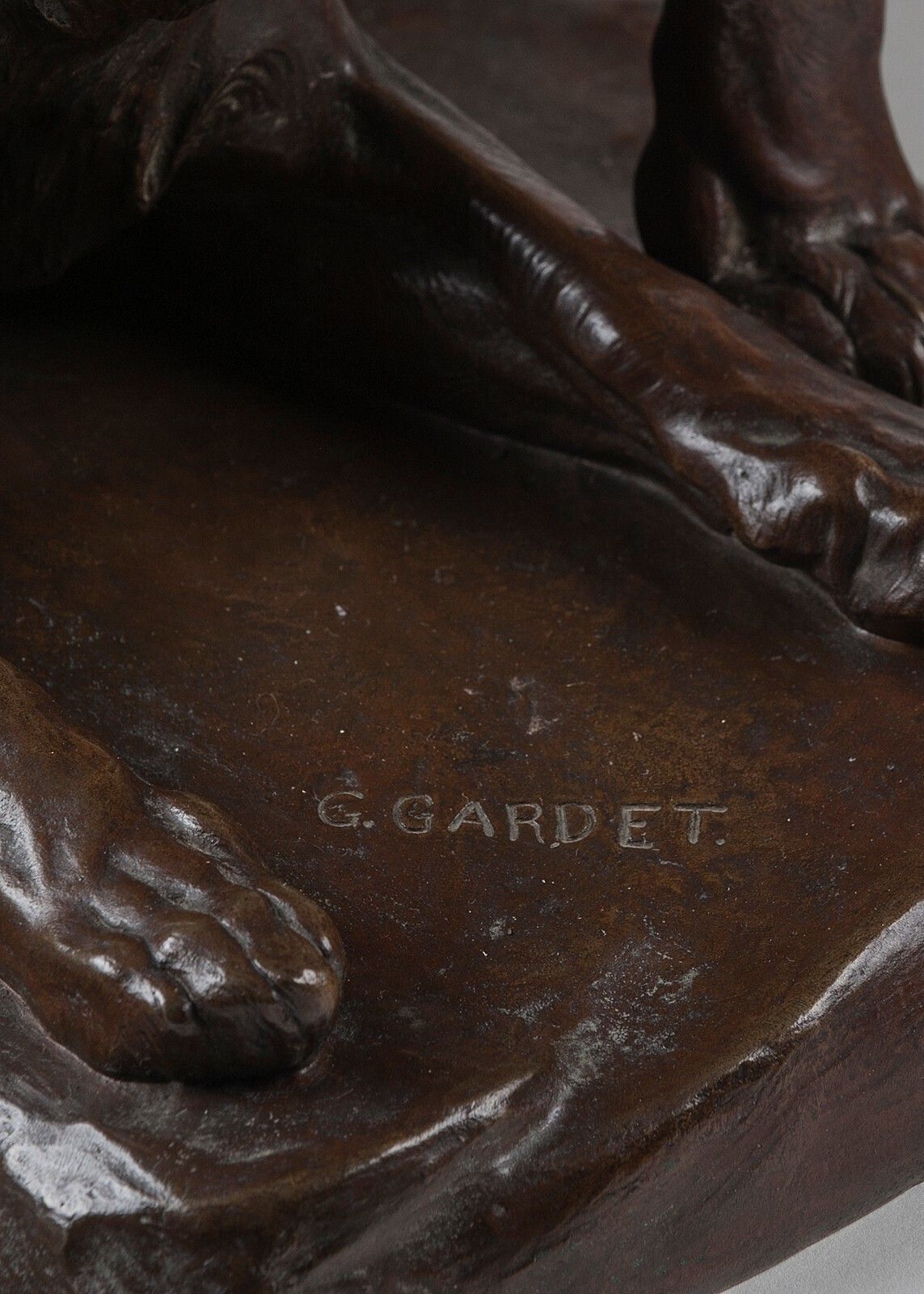 French Bronze Sculpture Depicting A Lion, Lioness photo 6500.0