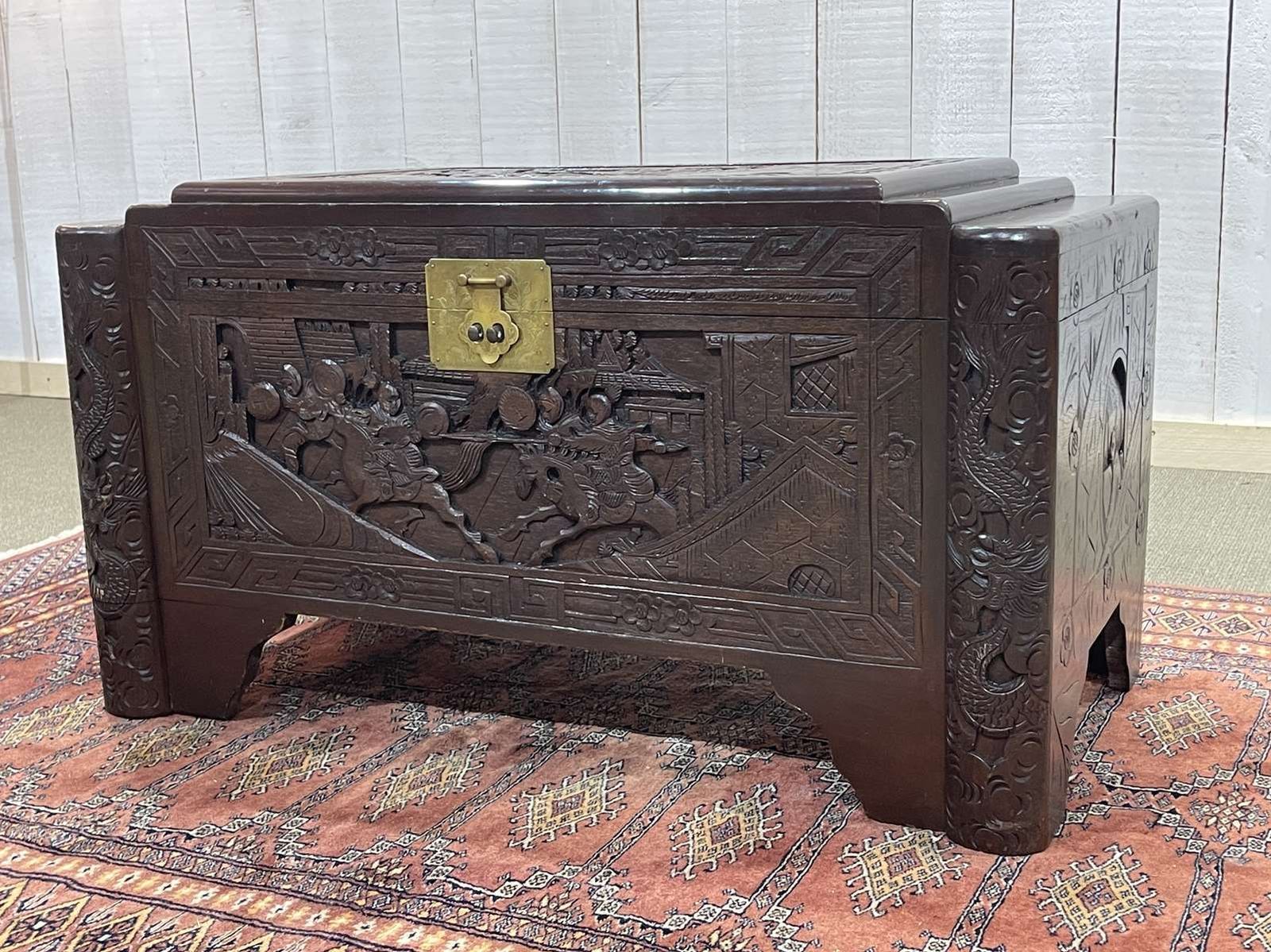 20th Century Asian Teak And Camphor Wood Chest photo for sale
