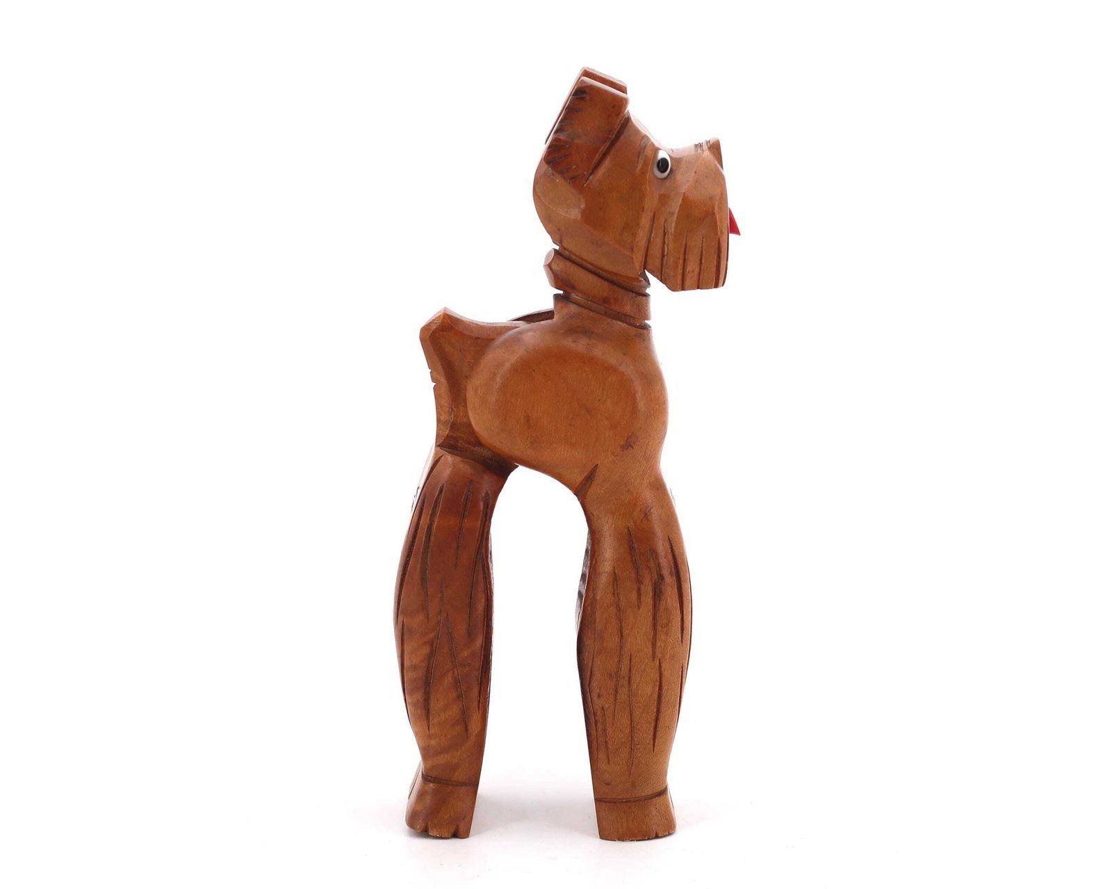 French Wooden Nutcracker, Fox Terrier Dog, 1950s / Animal, Wood, Sculpture photo furniture