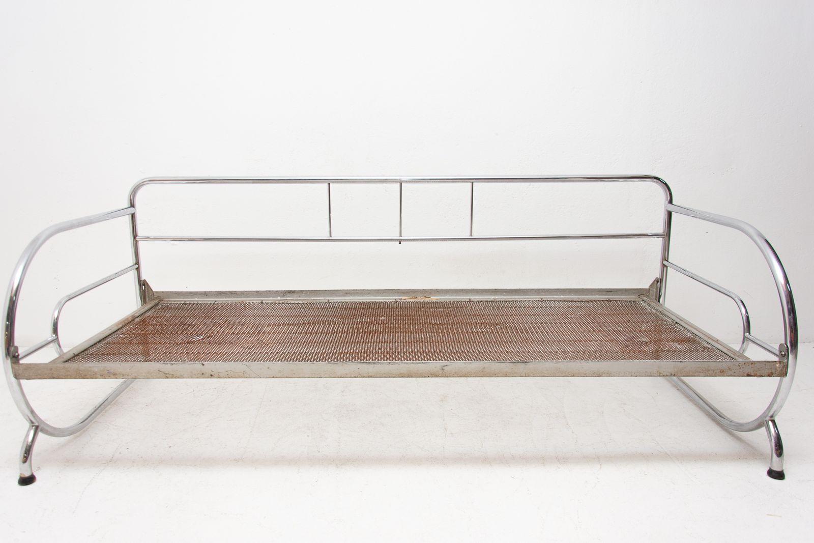 Chrome Bauhaus Sofa, 1930s, Attribute To Hynek Gottwald, Bohemia photo furniture