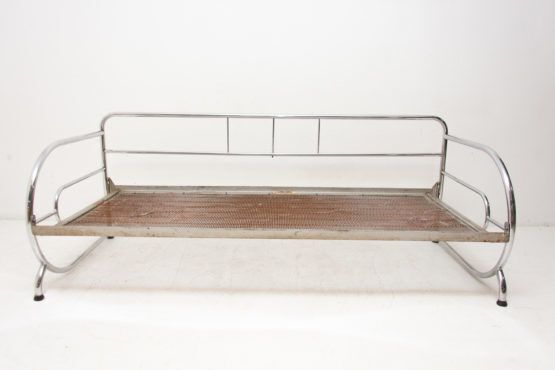 Chrome Bauhaus Sofa, 1930s, Attribute To Hynek Gottwald, Bohemia photo for sale