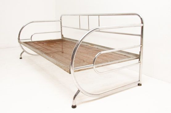 Chrome Bauhaus Sofa, 1930s, Attribute To Hynek Gottwald, Bohemia photo buy