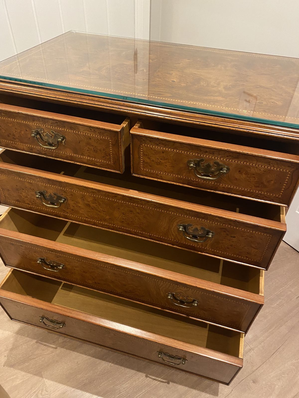 Reproduction Walnut Chest Of Drawers