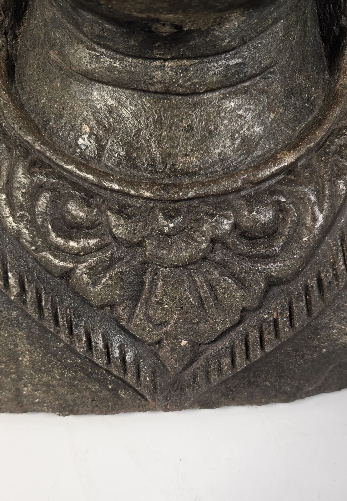 photo buy A Highly Decorative Indian Raj Period Carved Stone Bust Or Planter.