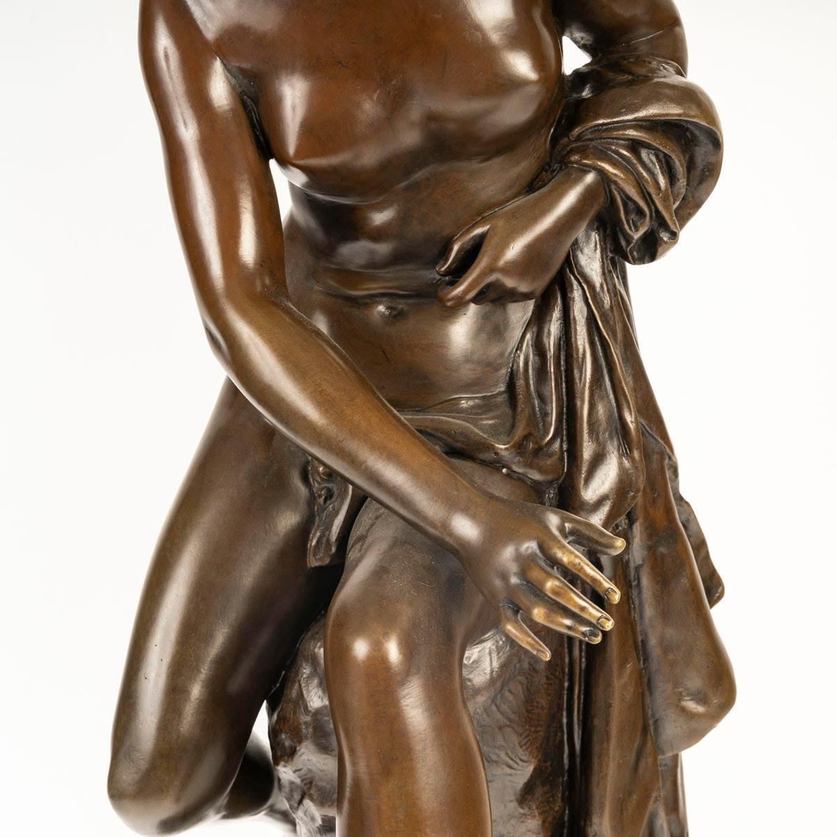 Brown Patina Bronze Sculpture By Léon Pilet, 19th Century. photo for sale