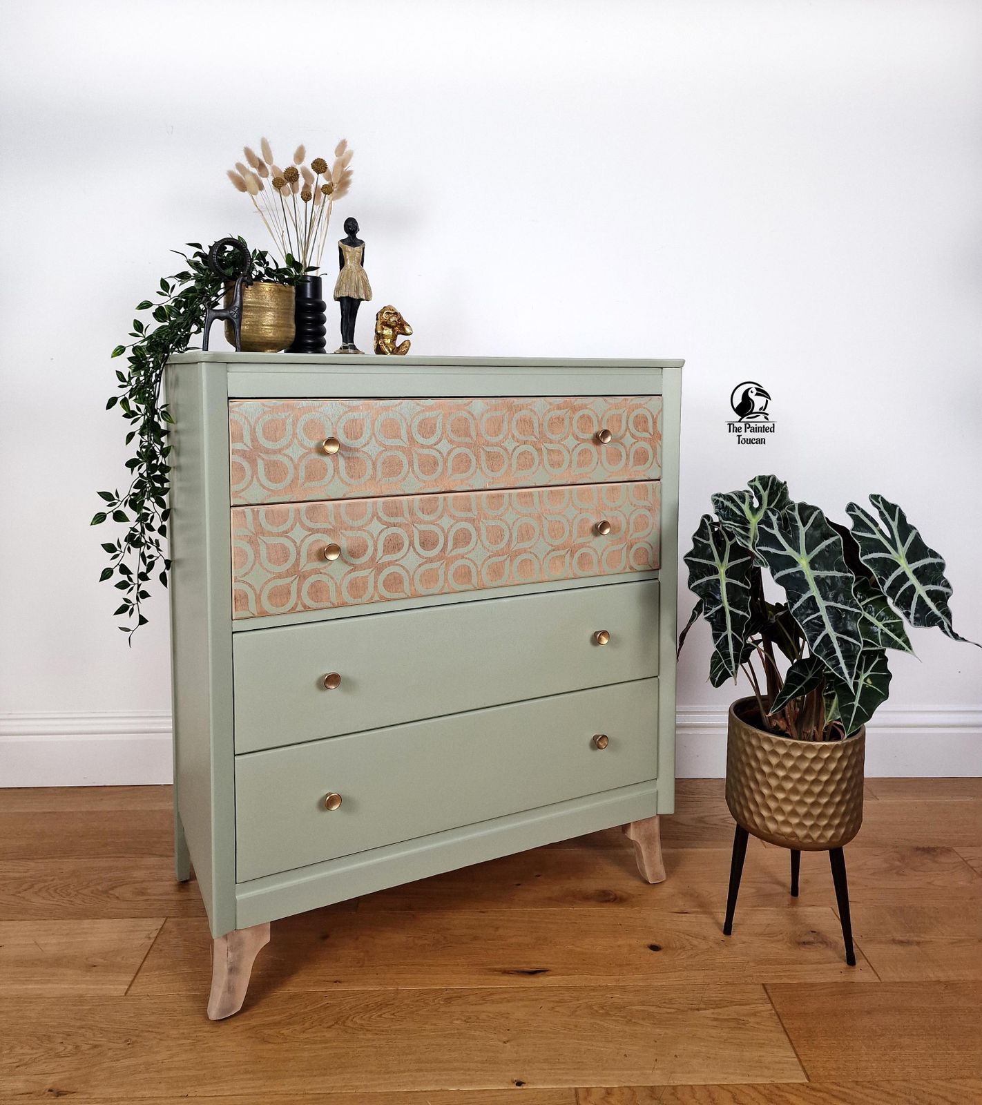 Green Mid Century Lebus Chest Of Drawers photo Furniture