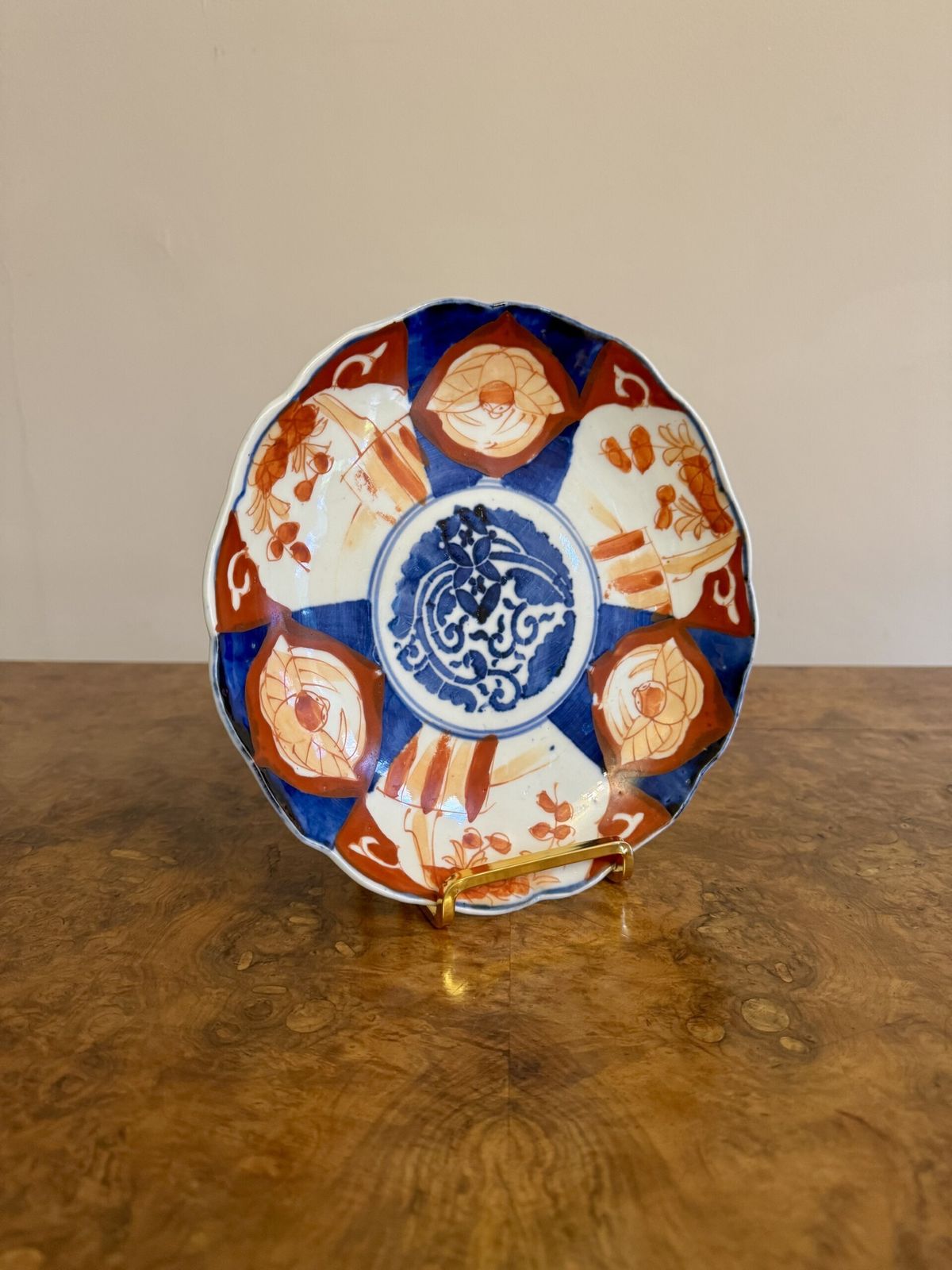 Lovely Pair Of Antique Japanese Imari Plates photo furniture