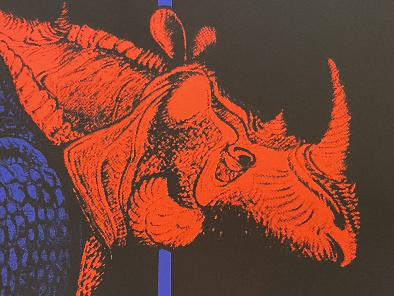 René Gruau, C.A. 1990s   Untitled (The Rhinoceros)   Original Screen Printing photo buy