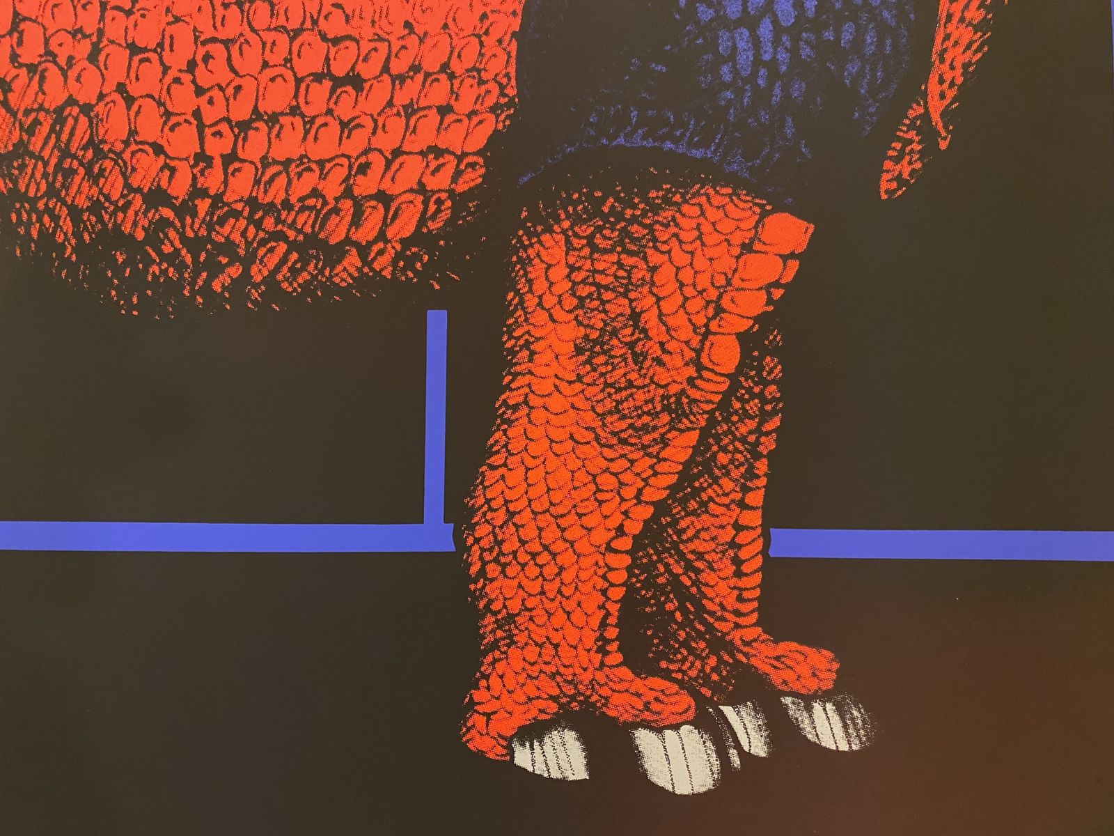 photo vinterior René Gruau, C.A. 1990s   Untitled (The Rhinoceros)   Original Screen Printing
