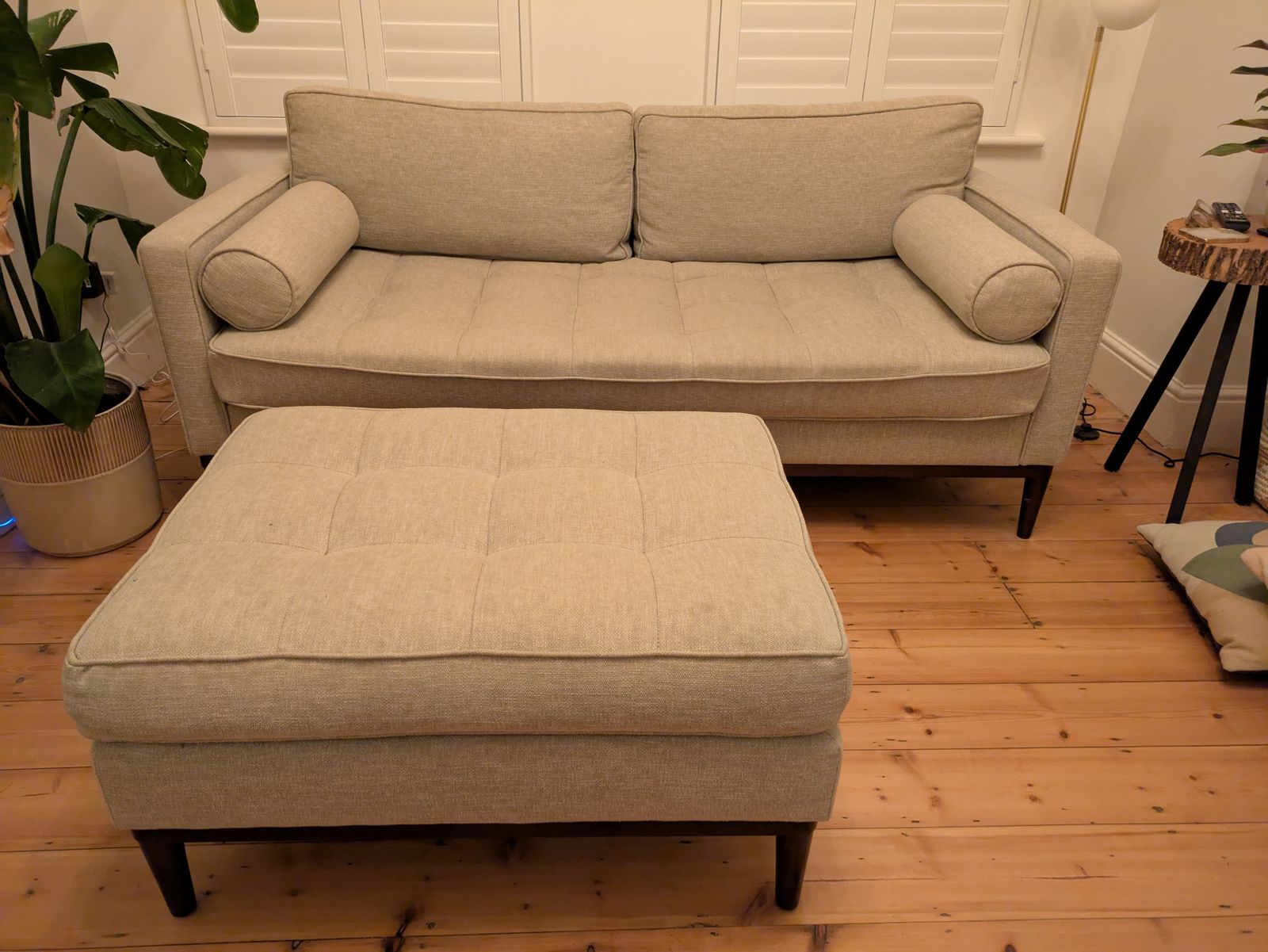 Swyft 3 Seat Sofa And Footstool photo furniture