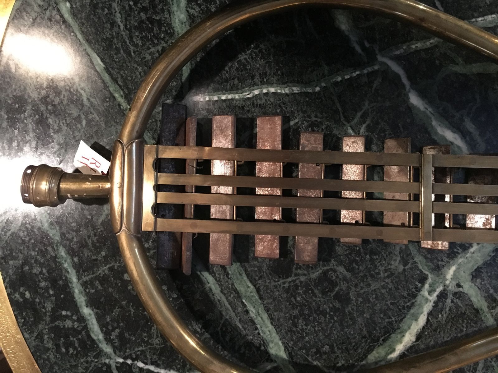 Xylophone Musical Instrument, Made Of Steel And Bronze. Nineteenth Century photo 1050.0
