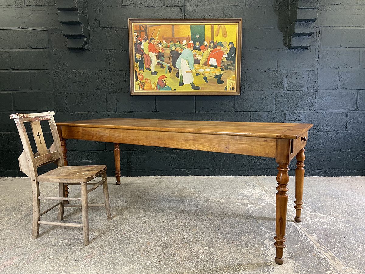 Large French Oil On Canvas Painting. Pieter Bruegel The Elder Reproduction.