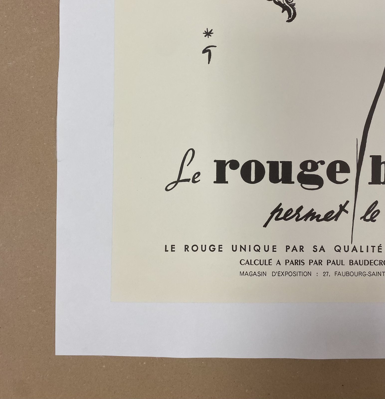 René Gruau, 1970s   Le Rouge Baiser Permet Le Baiser   Original Vintage Poster photo 290.0