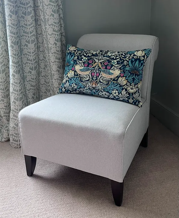 Bligny Occasional Chair, Upholstered In Designers Guild Findon Platinum