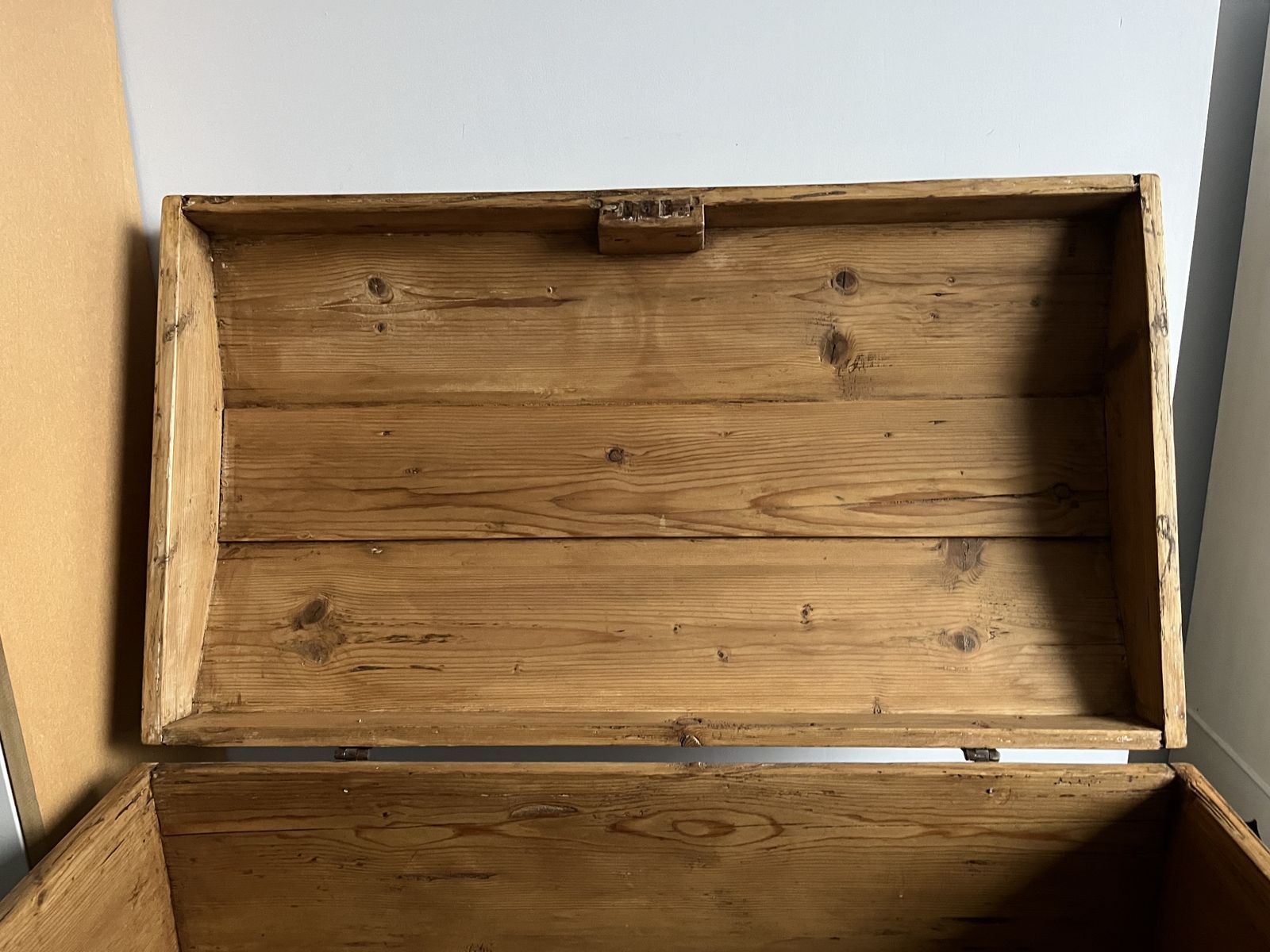 Antique Pine Domed Chest photo Furniture