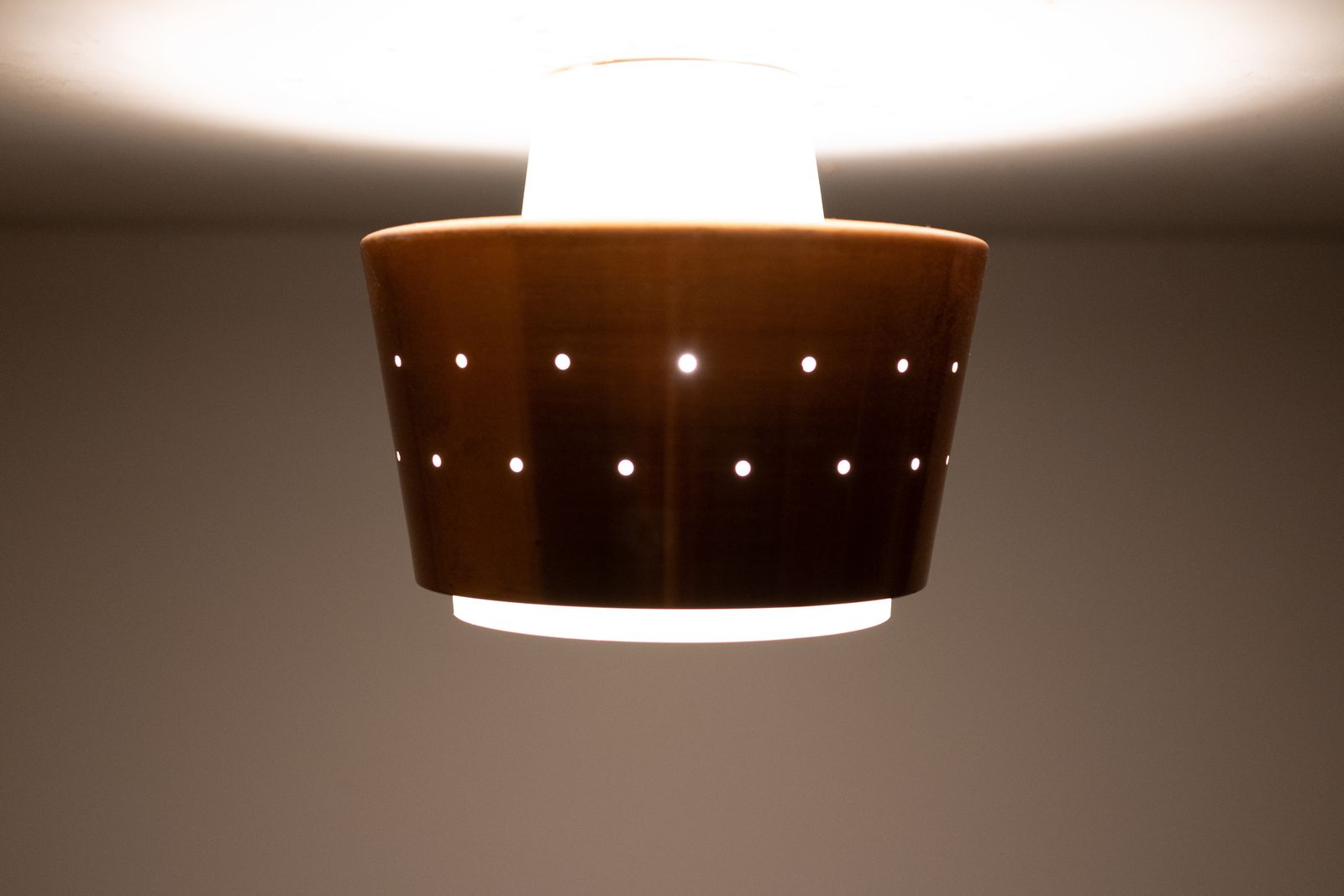 Messing Fog & Mórup Hanglamp Jaren 1960 Denemarken photo vinterior