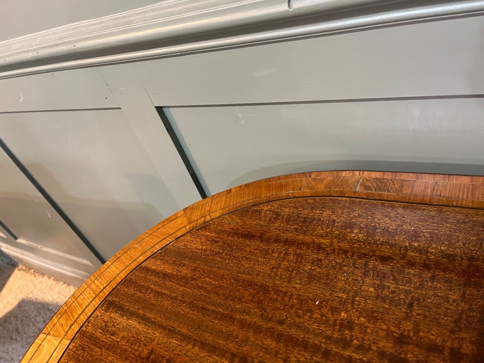 photo for sale Antique Table Inlaid Circa Mid 1800’s Satin Wood & Mahogany